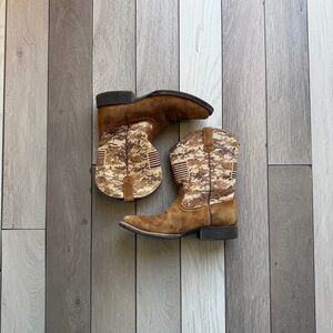 Ariat Boy's Patriot Boots - Broad Square Toe